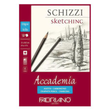 Склейка для ескізів Accademia А4 (21*29,7см), 120г/м2, 50л., Fabriano