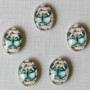 Стеклянные кабошоны с рисунком