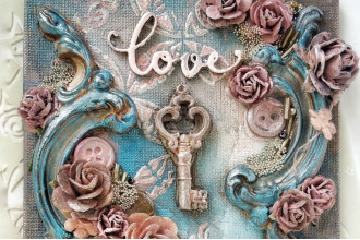 Мини-холст "Love Key"