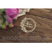 Чипборд Книга побажань в рамці з трояндами, Woodchic