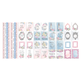 Набір смуг з картинками для декорування Shabby love 5 шт 5х30,5 см, Фабрика Декору