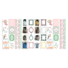 Набор полос с картинками для декорирования Scent of spring 5 шт 5х30,5 см, Фабрика Декора