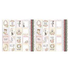 Набір смуг з картинками для декорування, Nostalgia, 5 од, 5х30,5 см, Фабрика Декору