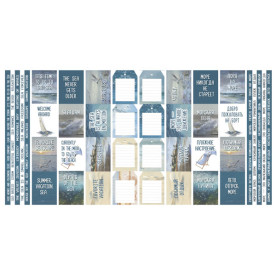 Набор полос с картинками для декорирования Memories of the Sea, 5 шт, 5см х 30,5см, Фабрика Декора