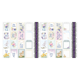 Набор полос с картинками для декорирования Tender Spring, 5 шт, 5см х 30,5см, Фабрика Декора