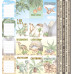 Аркуш з картками для журналінгу, Dinosauria, 200 г/м2, 27x29 см, Фабрика Декора