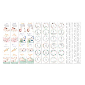 Набор полос с картинками для декорирования, Sweet bunny, 5 шт, 5х30,5 см, Фабрика Декора