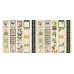 Набор полос с картинками для декорирования, Summer botanical diary, 5 шт, 200 г/м2, 5х30,5 см, Фабрика Декора