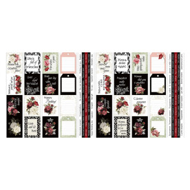 Набор полос с картинками для декорирования, Peony passion, 5 шт, 5х30,5 см, Фабрика Декора