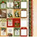 Аркуш з картинками для вирізання, Winter botanical diary UA, 30х30 см, Фабрика Декору