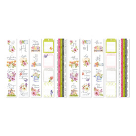 Набір смуг з картинками для декорування Spring inspiration 5 од 5х30,5 см, Фабрика Декору