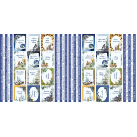 Набор полос с картинками для декорирования Country winter 5 шт 5х30,5 см Фабрика Декора