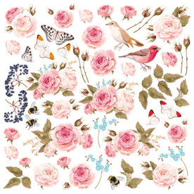 Лист с картинками для вырезания Sensual Love 20х20 см, Фабрика Декора