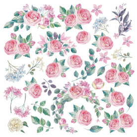 Набір картинок для вирізання Mysterious Garden 20х20 см, Фабрика Декору