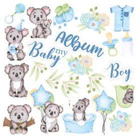 Набір картинок для вирізання Puffy Fluffy Boy 20х20 см, Фабрика Декору