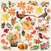 Набір картинок для вирізання Botany Autumn 20х20 см, Фабрика Декору