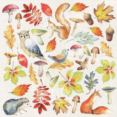 Набір картинок для вирізання Colors of Autumn 20х20 см, Фабрика Декору