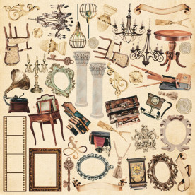 Лист з картинками для вирізання, Family Heritage 30,5х30,5 см, Фабрика Декору