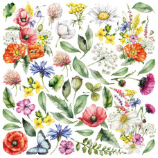 Набор карточек для вырезания Summer Meadow 20х20 см, Фабрика Декора