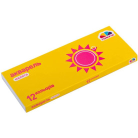 Набір медової акварелі Малята, 12 кол., б/пензлика, Гамма