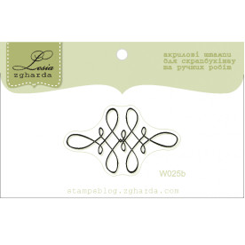 Акриловый штамп Виньетка, размер 2,2х3,9 см