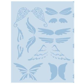 Трафарет Doodle Genie - Wings от Chatterbox