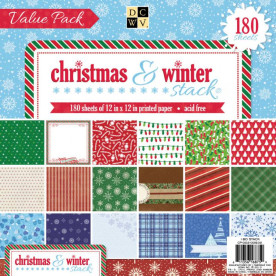 Набор бумаги Christmas and Winter 30х30 см 60 листов от DCWV