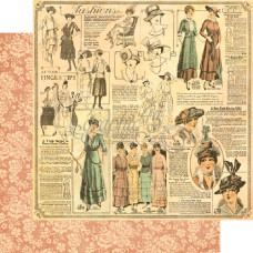 Двусторонняя бумага La Gazette 30х30 см от Graphic 45