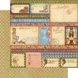 Двусторонняя бумага Endearing Sentiments 30х30 см от Graphic 45