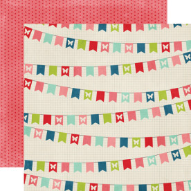 Двусторонняя бумага Banners 30х30 см от Echo Park.