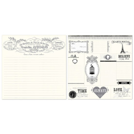 Двосторонній папір French Chronicle 30х30 см від Echo Park