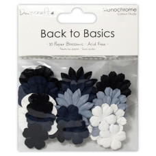 Набір квіточок Back to Basics Monochrome, 30 шт від Dovecraft