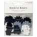 Набір квіточок Back to Basics Monochrome, 30 шт від Dovecraft