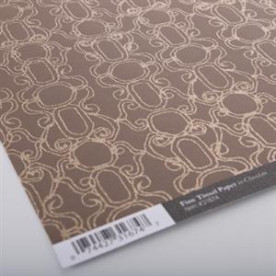 Скраппапір з глітером Fine Tinsel Paper - Chocolate від Chatterbox