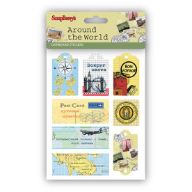 Набір чіпборда на клейовий основі Вокруг света 16,5х12 см від ScrapBerry's