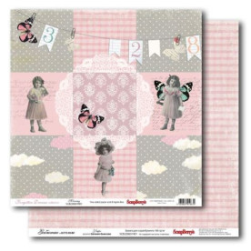 Двосторонній папір Забуті мрії - Ранок 30х30 см від ScrapBerry's