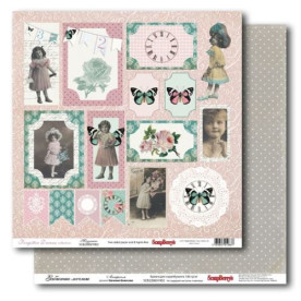 Двусторонняя бумага Забытые мечты - Антресоль 30х30 см от ScrapBerry's