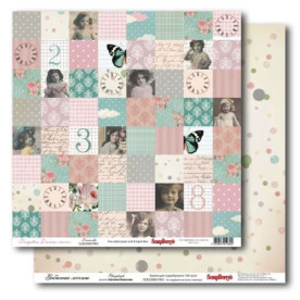 Двосторонній папір Забуті мрії - Феєрверк 30х30 см від ScrapBerry's