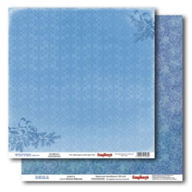 Двусторонняя бумага Зима - Вьюга 30х30 см от ScrapBerry's