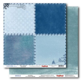 Двусторонняя бумага Зима - Поземка 30х30 см от ScrapBerry's