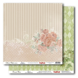 Двосторонній папір Осінній вальс - Букет 30х30 см від ScrapBerry's