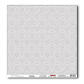 Односторонняя бумага Свадебная - Серый 30х30 см от ScrapBerry's
