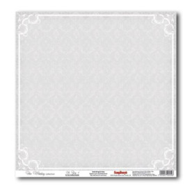 Односторонній папір Весільна - Сірий 1 30х30 см від ScrapBerry's