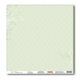 Односторонній папір Весільна - Ніжно-зелений 2 30х30 см від ScrapBerry's