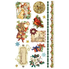 Набір натірок Дід Мороз 20х12 см від ScrapBerry's