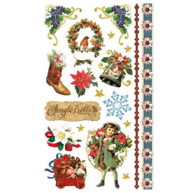 Набор натирок Винтажный Новый Год 20х12 см от ScrapBerry's