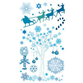 Набір натірок Сніжне дерево 20х12 см від ScrapBerry's