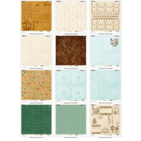 Набор бумаги Зимний дневник 30х30 см 6 листов от ScrapBerry's