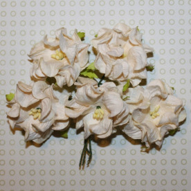 Декоративный цветок гардении бежевого цвета, 1шт, 4 см