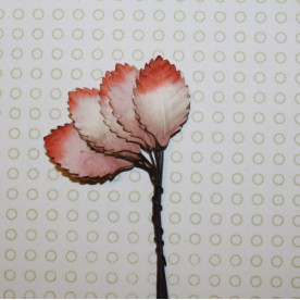 Набір декоративних листочків в коричневих тонах, 10 шт, 1,5 см